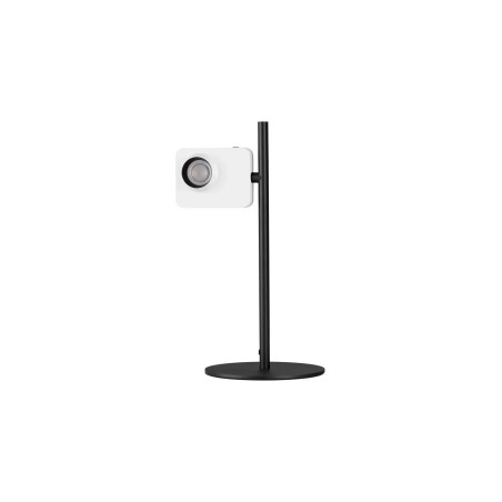 Lampa biurkowa - aparat z dotykowym ściemniaczem Carso LED 3000K biało-czarna