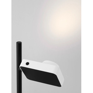Lampa biurkowa - aparat z dotykowym ściemniaczem Carso LED 3000K biało-czarna