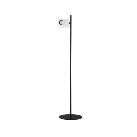 Lampa podłogowa - aparat z dotykowym ściemniaczem Carso H131cm LED 3000K biało-czarna