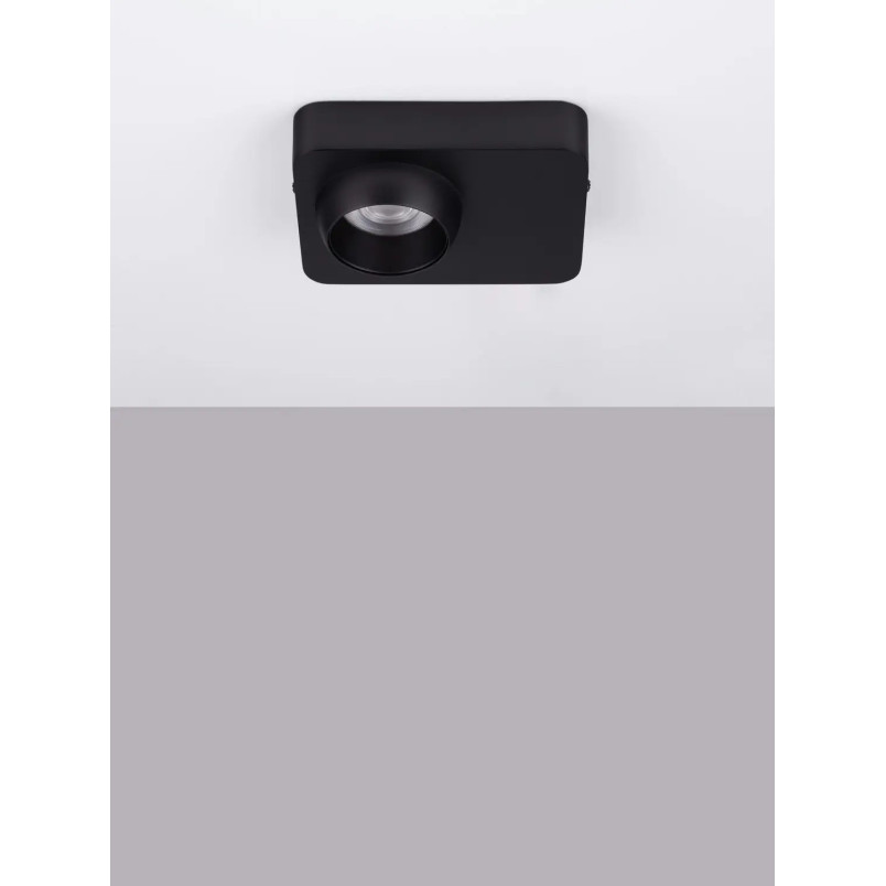 Plafon w kształcie aparatu Carso 14cm LED 3000K czarny