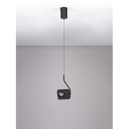 Lampa wisząca - aparat z dotykowym ściemniaczem Carso LED 3000K czarna
