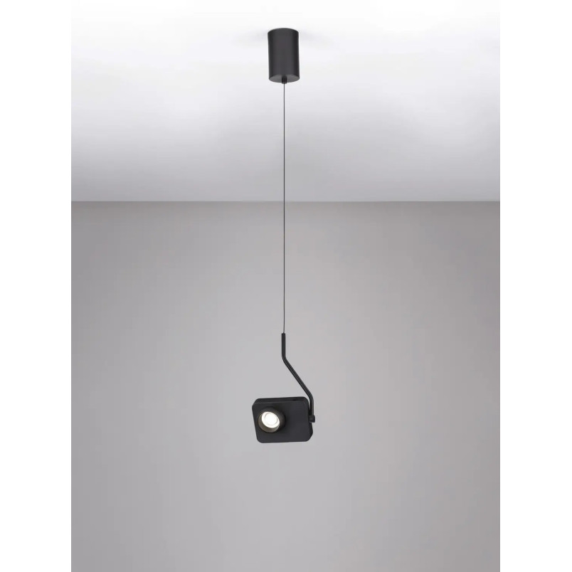 Lampa wisząca - aparat z dotykowym ściemniaczem Carso LED 3000K czarna