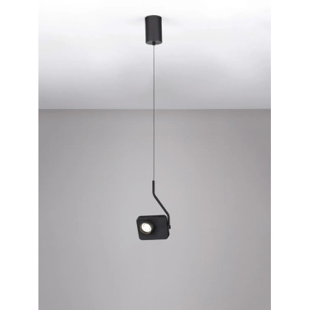 Lampa wisząca - aparat z dotykowym ściemniaczem Carso LED 3000K czarna
