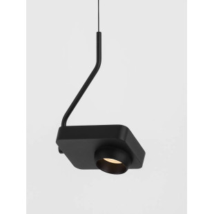 Lampa wisząca - aparat z dotykowym ściemniaczem Carso LED 3000K czarna
