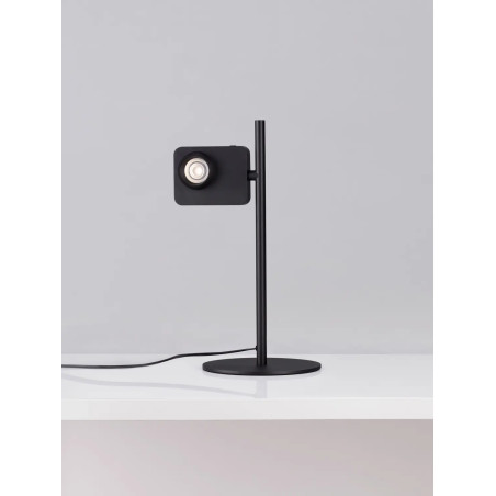 Lampa biurkowa - aparat z dotykowym ściemniaczem Carso LED 3000K czarna