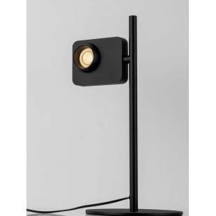 Lampa biurkowa - aparat z dotykowym ściemniaczem Carso LED 3000K czarna