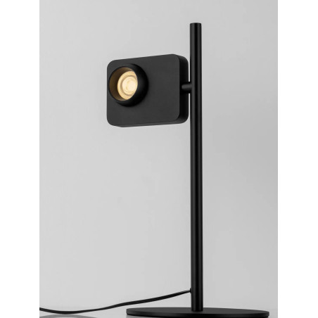 Lampa biurkowa - aparat z dotykowym ściemniaczem Carso LED 3000K czarna
