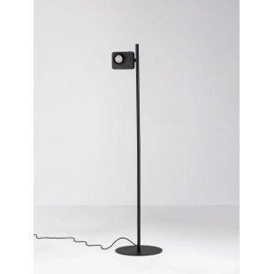 Lampa podłogowa - aparat z dotykowym ściemniaczem Carso H131cm LED 3000K czarna