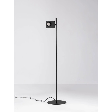 Lampa podłogowa - aparat z dotykowym ściemniaczem Carso H131cm LED 3000K czarna