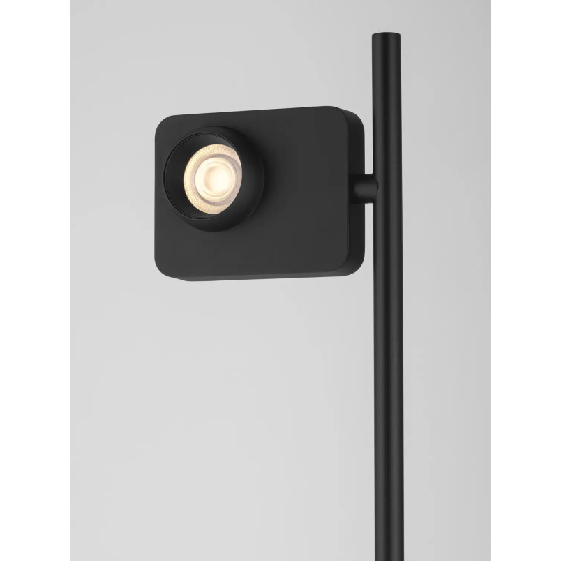 Lampa podłogowa - aparat z dotykowym ściemniaczem Carso H131cm LED 3000K czarna