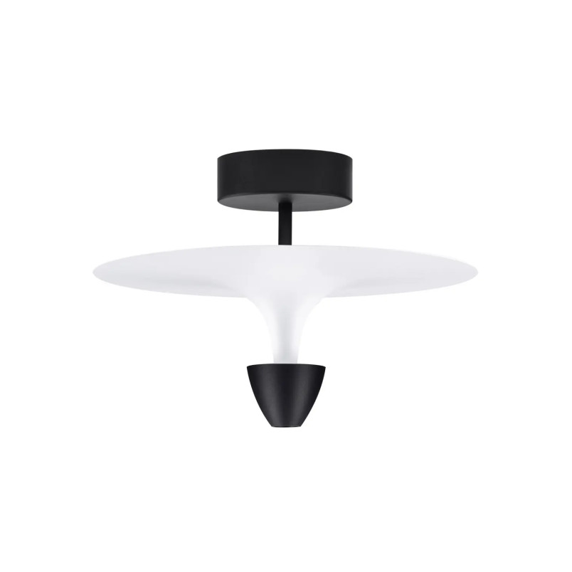 Plafon nowoczesny metalowy Tula LED 3000K 34cm biało-czarny