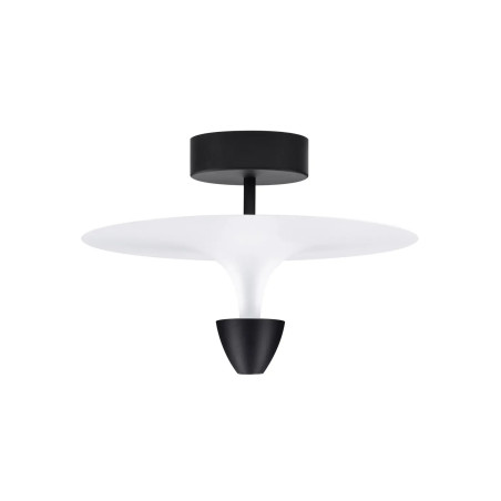 Plafon nowoczesny metalowy Tula LED 3000K 34cm biało-czarny