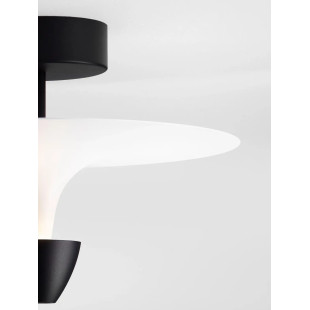 Plafon nowoczesny metalowy Tula LED 3000K 34cm biało-czarny