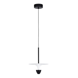 Lampa wisząca metalowa nowoczesna Tula LED 3000K 26cm biało-czarna