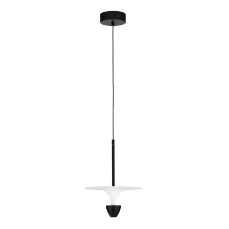Lampa wisząca metalowa nowoczesna Tula LED 3000K 26cm biało-czarna