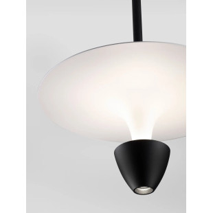 Lampa wisząca metalowa nowoczesna Tula LED 3000K 26cm biało-czarna