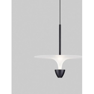 Lampa wisząca metalowa nowoczesna Tula LED 3000K 34cm biało-czarna