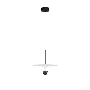 Lampa wisząca metalowa nowoczesna Tula LED 3000K 34cm biało-czarna