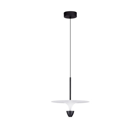 Lampa wisząca metalowa nowoczesna Tula LED 3000K 34cm biało-czarna