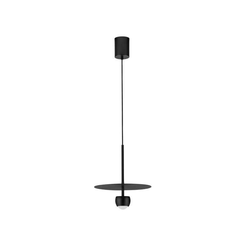 Lampa wisząca z płaskim kloszem Memo LED 3000K 30cm czarny