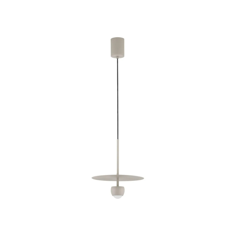 Lampa wisząca z płaskim kloszem Memo LED 3000K 30cm beżowa