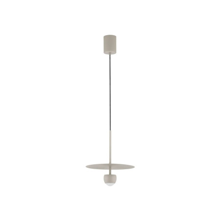 Lampa wisząca z płaskim kloszem Memo LED 3000K 30cm beżowa
