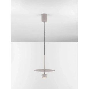 Lampa wisząca z płaskim kloszem Memo LED 3000K 30cm beżowa