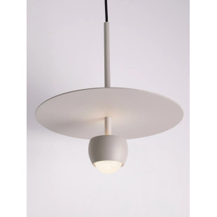 Lampa wisząca z płaskim kloszem Memo LED 3000K 30cm beżowa