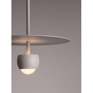 Lampa wisząca z płaskim kloszem Memo LED 3000K 30cm beżowa