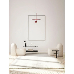 Lampa wisząca z płaskim kloszem Memo LED 3000K 30cm czerwona
