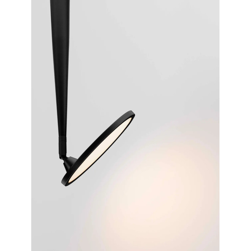 Lampa sufitowa z regulowanym płaskim kloszem Solaro 20cm LED 3000K czarna