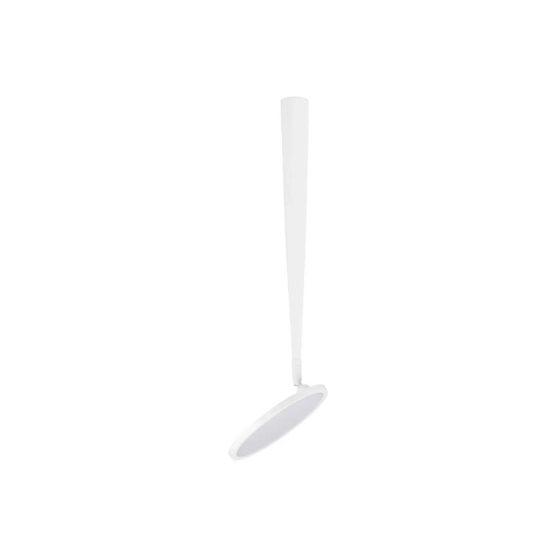Lampa sufitowa z regulowanym płaskim kloszem Solaro 20cm LED 3000K biała