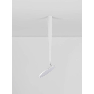 Lampa sufitowa z regulowanym płaskim kloszem Solaro 20cm LED 3000K biała