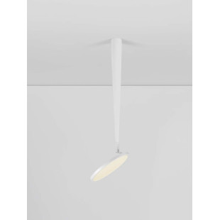 Lampa sufitowa z regulowanym płaskim kloszem Solaro 20cm LED 3000K biała