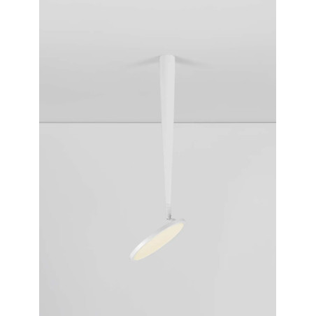 Lampa sufitowa z regulowanym płaskim kloszem Solaro 20cm LED 3000K biała