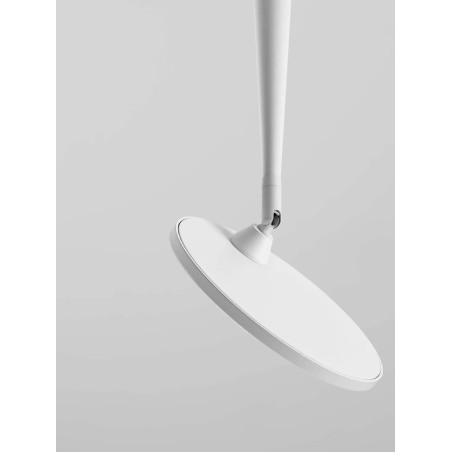 Lampa sufitowa z regulowanym płaskim kloszem Solaro 20cm LED 3000K biała