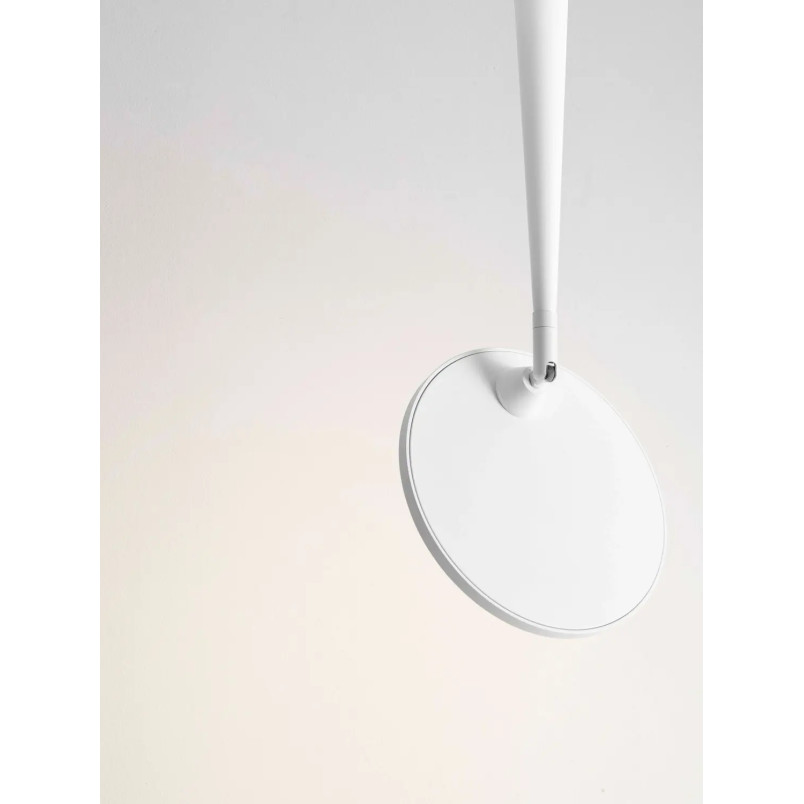 Lampa sufitowa z regulowanym płaskim kloszem Solaro 20cm LED 3000K biała
