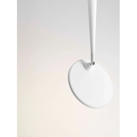 Lampa sufitowa z regulowanym płaskim kloszem Solaro 20cm LED 3000K biała