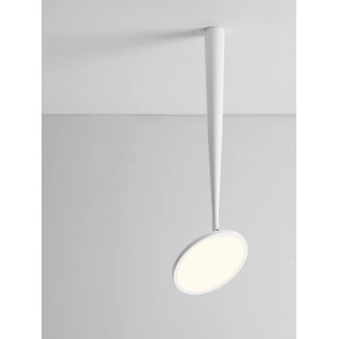 Lampa sufitowa z regulowanym płaskim kloszem Solaro 20cm LED 3000K biała