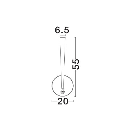Lampa sufitowa z regulowanym płaskim kloszem Solaro 20cm LED 3000K biała