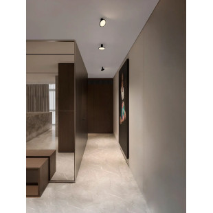 Plafon z płaskim kloszem Solaro 20cm LED 3000K czarny