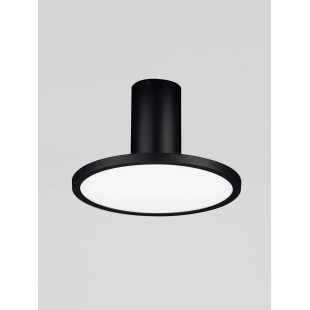 Plafon z płaskim kloszem Solaro 20cm LED 3000K czarny