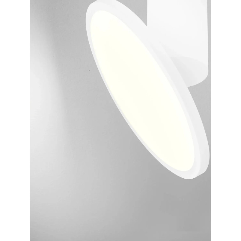 Plafon z płaskim kloszem Solaro 20cm LED 3000K biały