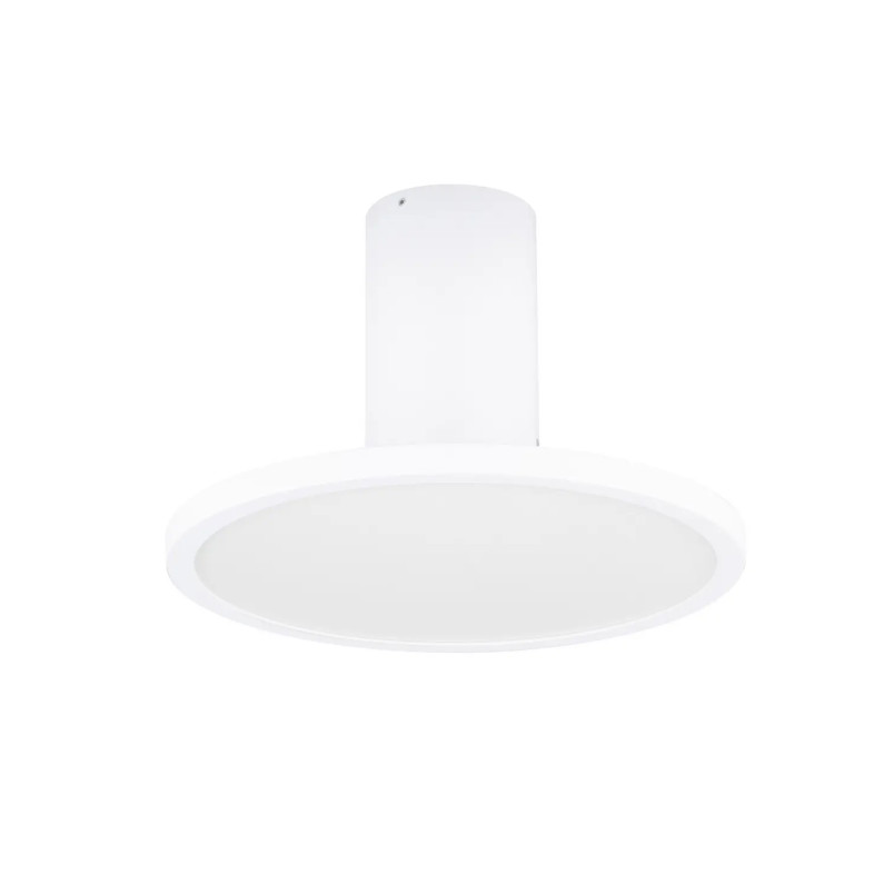 Plafon z płaskim kloszem Solaro 20cm LED 3000K biały