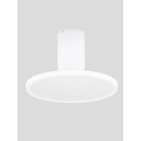 Plafon z płaskim kloszem Solaro 20cm LED 3000K biały