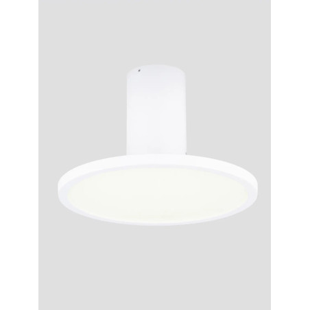 Plafon z płaskim kloszem Solaro 20cm LED 3000K biały