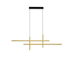 Lampa wisząca nowoczesna ze ściemniaczem triac Gragna LED 3200K 120cm złoto-czarna