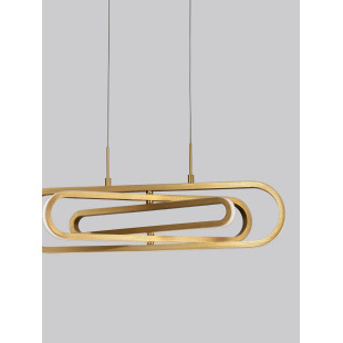 Lampa wisząca nowoczesna ze ściemniaczem Civago 64cm LED 3000K złota