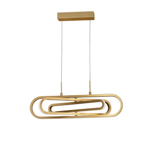 Lampa wisząca nowoczesna ze ściemniaczem Civago 64cm LED 3000K złota