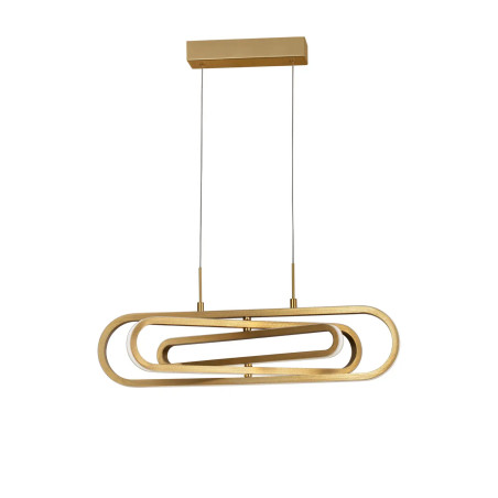 Lampa wisząca nowoczesna ze ściemniaczem Civago 64cm LED 3000K złota